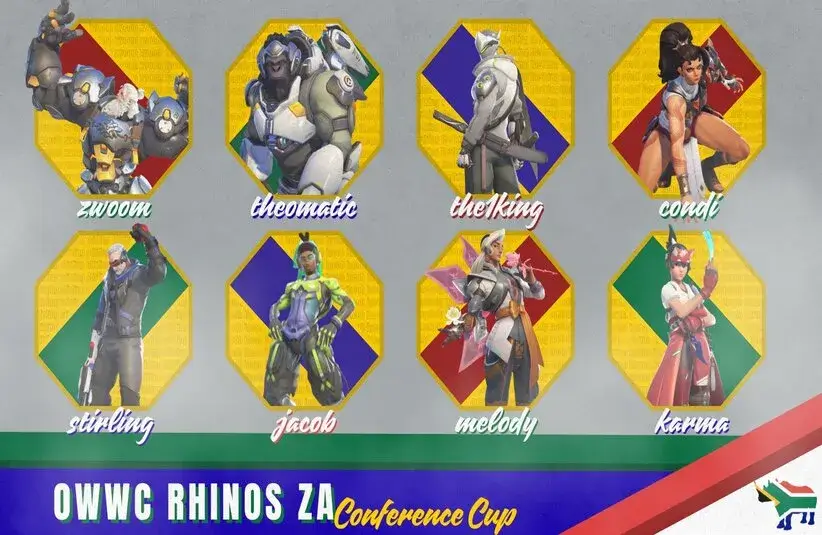 The preliminary South African Overwatch World Cup Roster