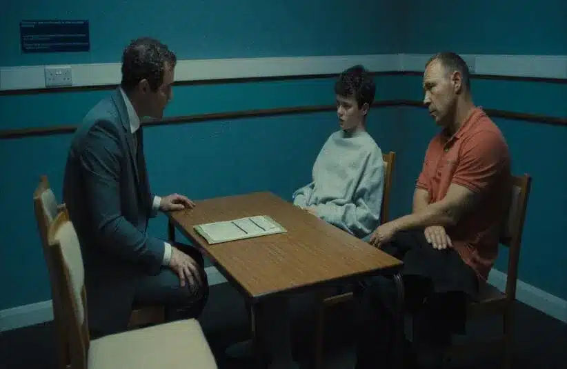 Image of Stephen Graham, Mark Stanley, Owen Cooper Screenshot from
Adolescence, Episode #1.1