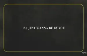 A still from the "Be By You" lyric video