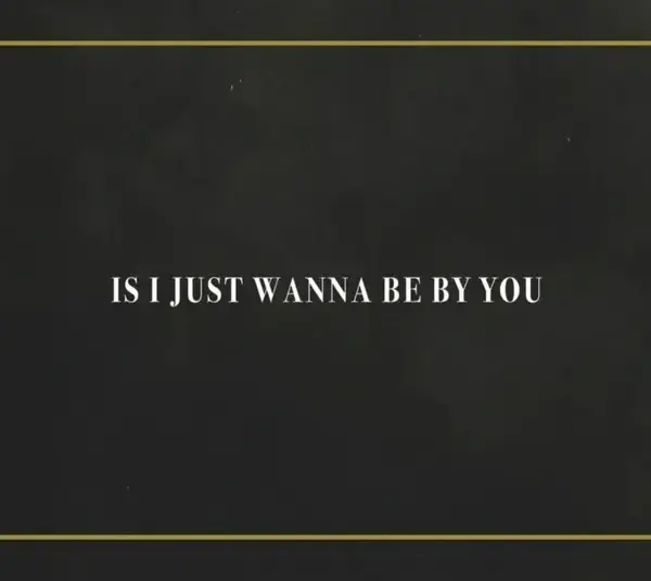 A still from the "Be By You" lyric video
