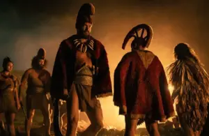 Image of screen shot of Jason Momoa from "Chief of War" winners of a Film Independent Spirit Awards 2026