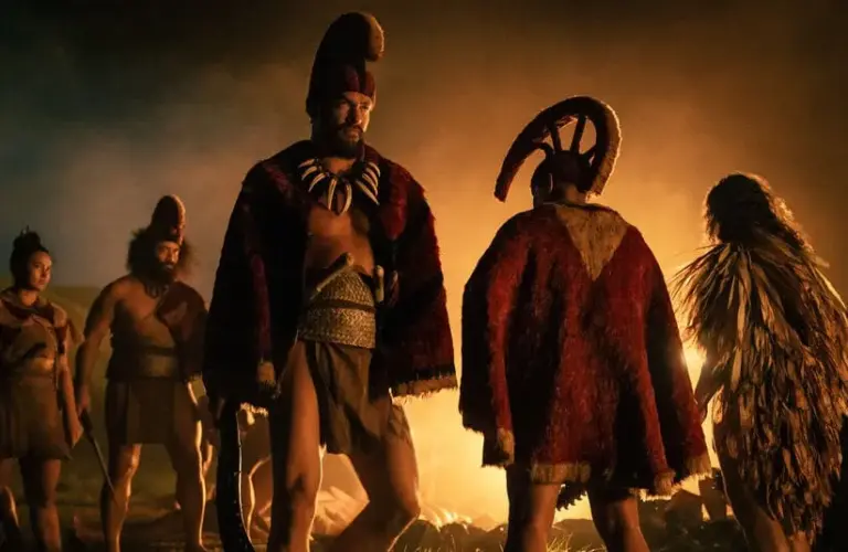 Image of screen shot of Jason Momoa from "Chief of War" winners of a Film Independent Spirit Awards 2026