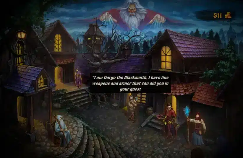 The village in Dark Quest