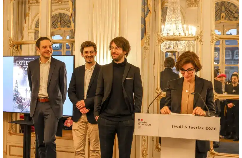 Guillaume Broche at the Knighting ceremony