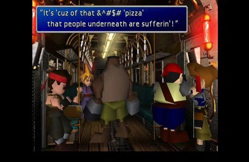 Final Fantasy gameplay of Barrett Wallace.