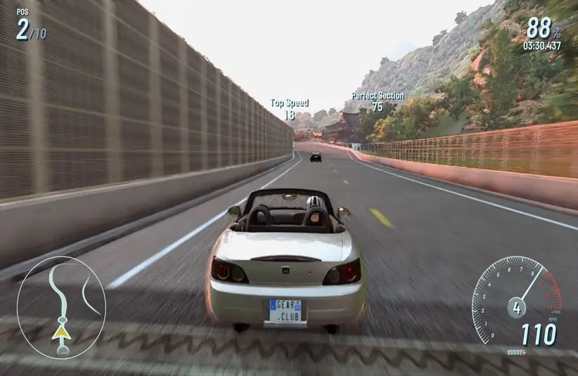 A racing scene in Gear.Club Unlimited 3