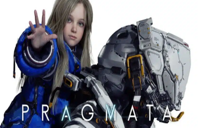 Hugh and Diana from Pragmata, with the logo "Pragmata."