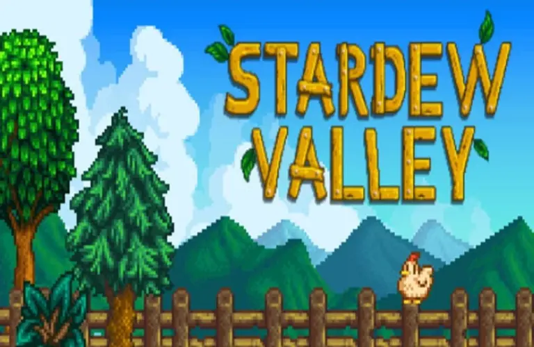 title screen of Stardew Valley.
