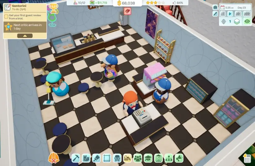 A bar scene in Hotel Architect