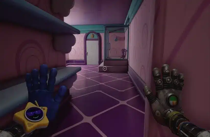 finding Dolly Grub trapped in the shower, Lily Lovebraids' firend in the dollhouse in Poppy Playtime Chapter 5