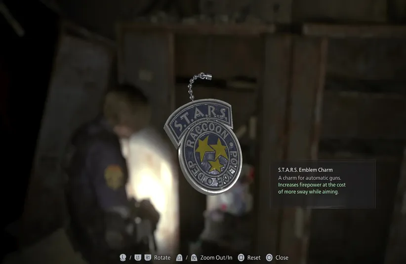 S.T.A.R.S Emblem Charm from Resident Evil Requiem