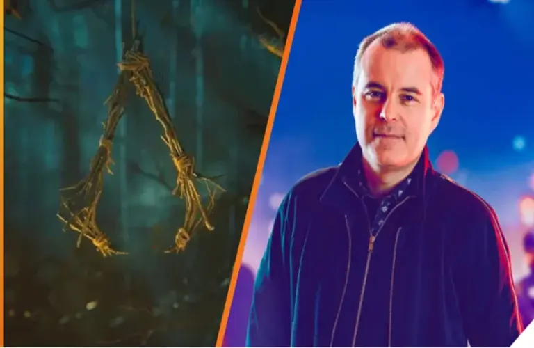 Clint Hocking and Assassin's Creed Hexe poster art side-by-side