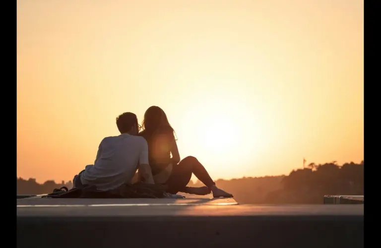 Couple practicing their hobbies.