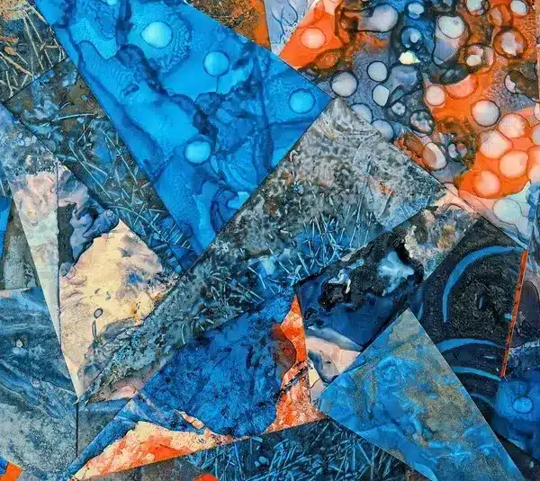 Black artists create abstract art.