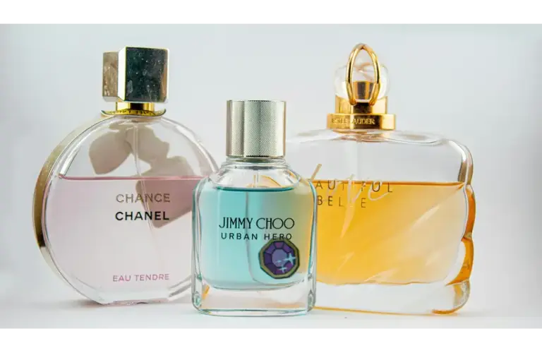 three different perfumes for winter fragrances