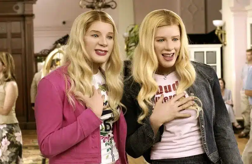 image of screenshot of
Shawn and Marlon Wayans in the movie "White Chicks"