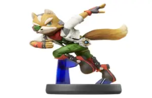 a Star Fox McCloud figurine promoting Super Mario Galaxy Movie.