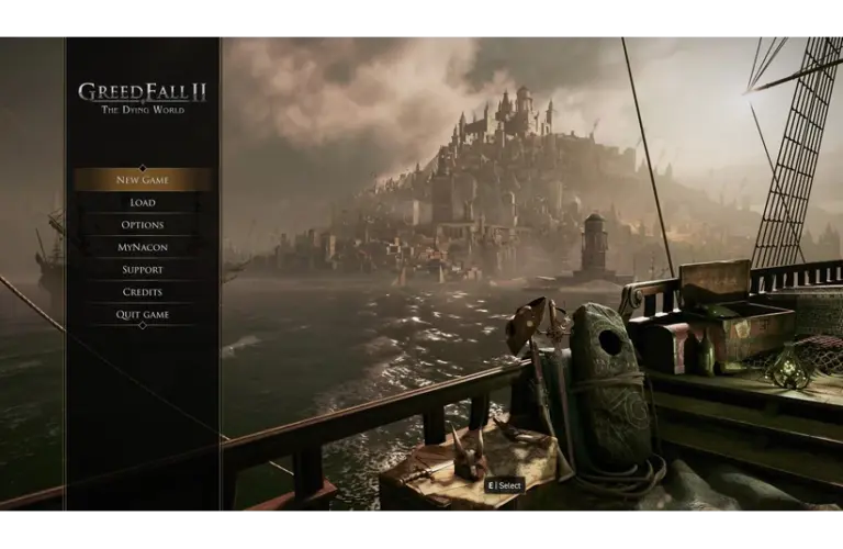 Greedfall 2: The Dying World Title screen