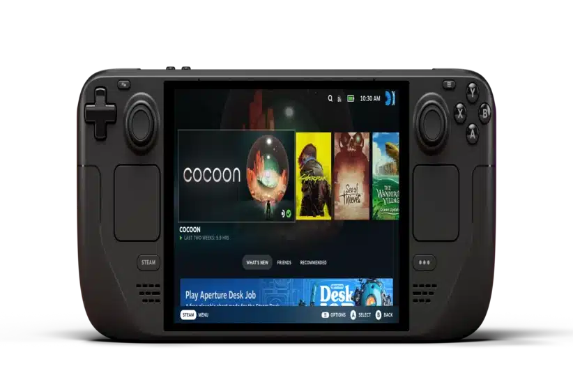 steam deck handheld.