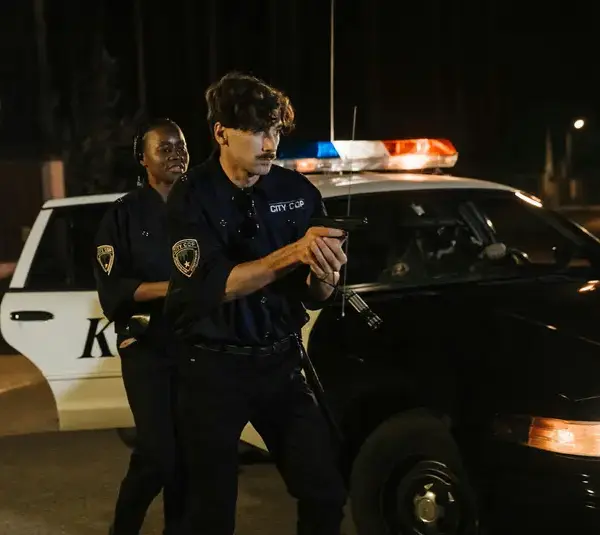 Photo of police in action regarding the Delphi murders