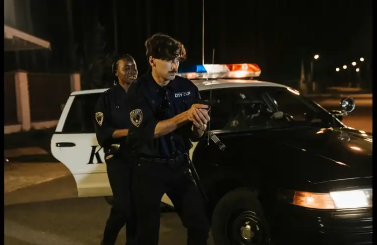 Photo of police in action regarding the Delphi murders