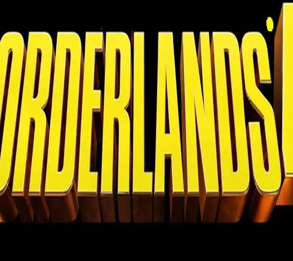the words "Borderlands 4" in yellow bold font on a black background.