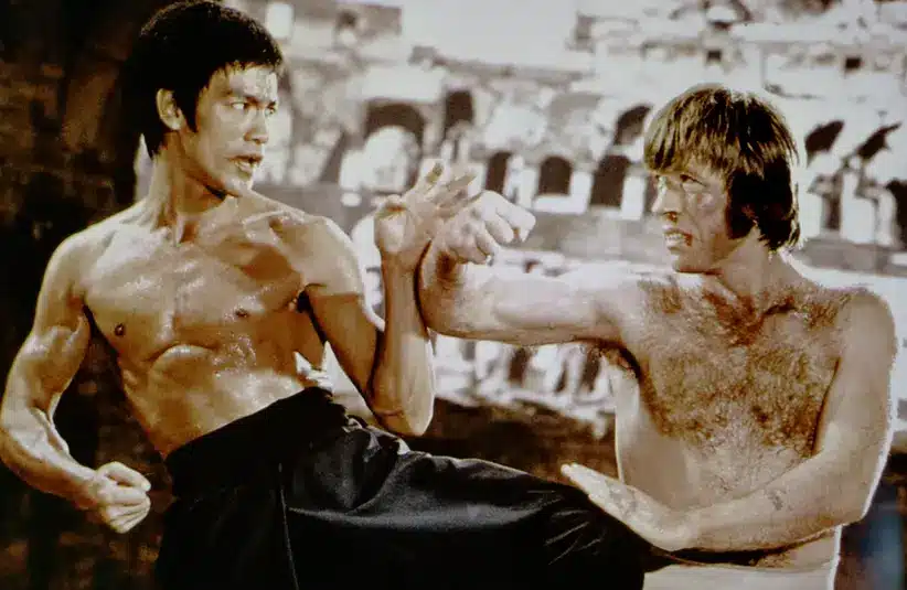 Chuck Norris and Bruce Lee from The Way of the Dragon