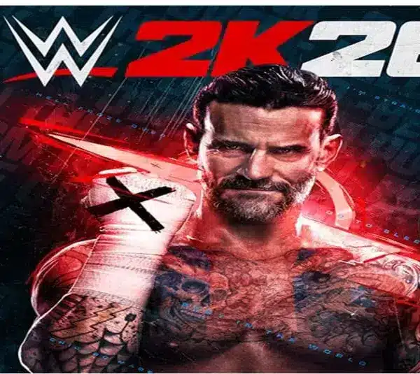 WWE 2K26 cover with CM Punk.