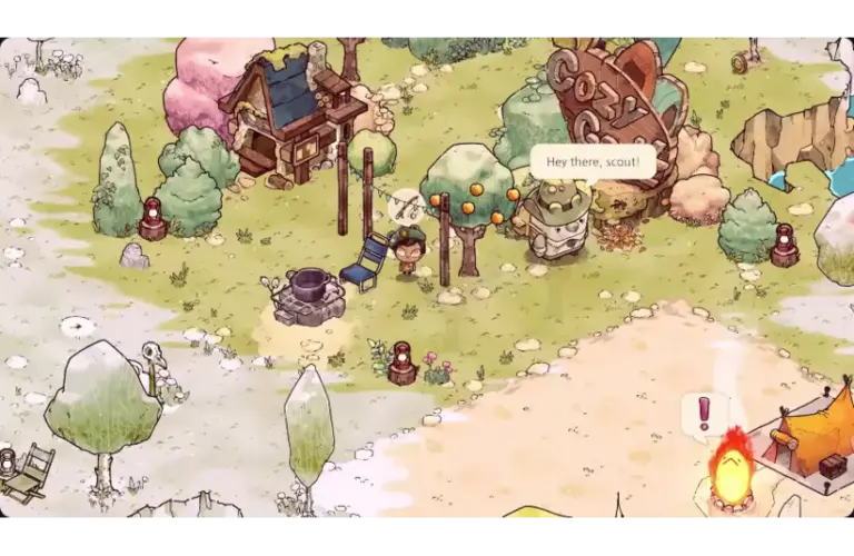 Screenshot from Cozy Grove on the Epic Games Store