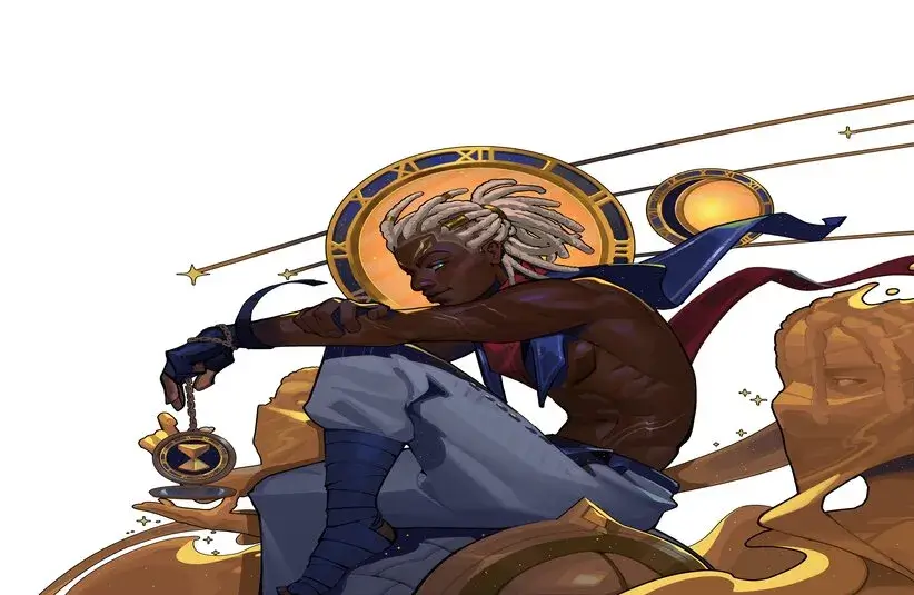 The Ekko Concept Art as a god in Set 17 for Teamfight Tactics