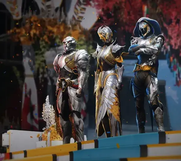 The Three Classes in their new armor for Guardian Games in Destiny 2