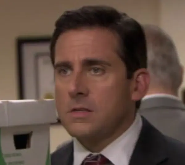Steve Carell in “The Office” as Michael Scott