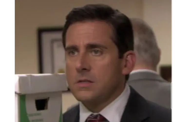 Steve Carell in “The Office” as Michael Scott