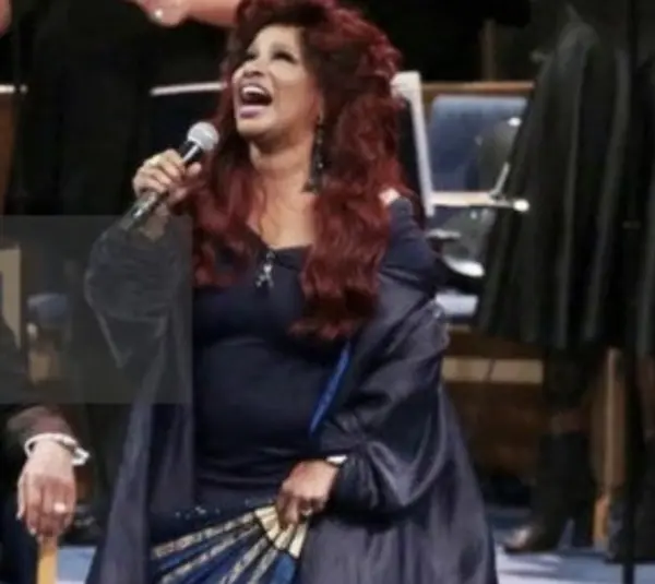 Singer Chaka Khan performing