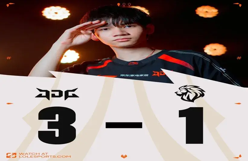 JDG beat Lyon 3-1 in the final Group B Match at First Stand