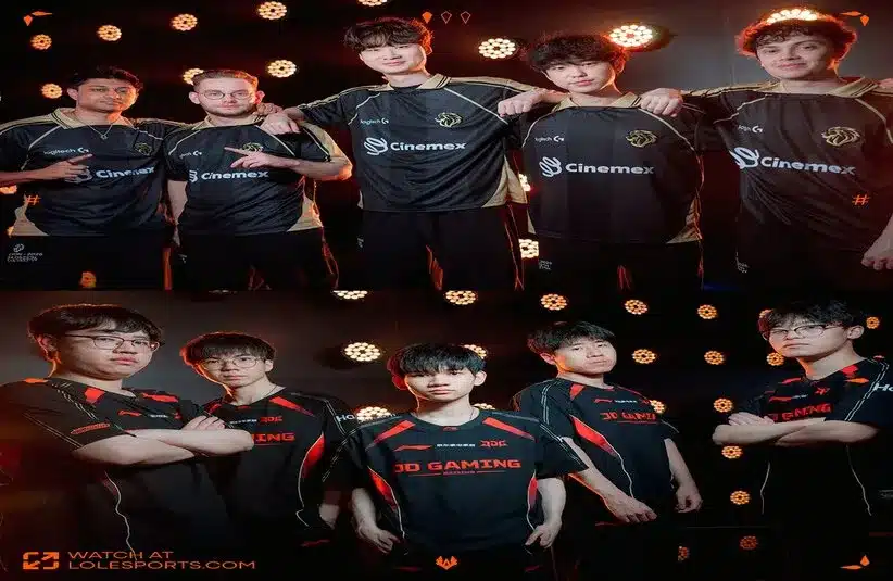 Lyon Versus JDG in the final Group B match at First Stand