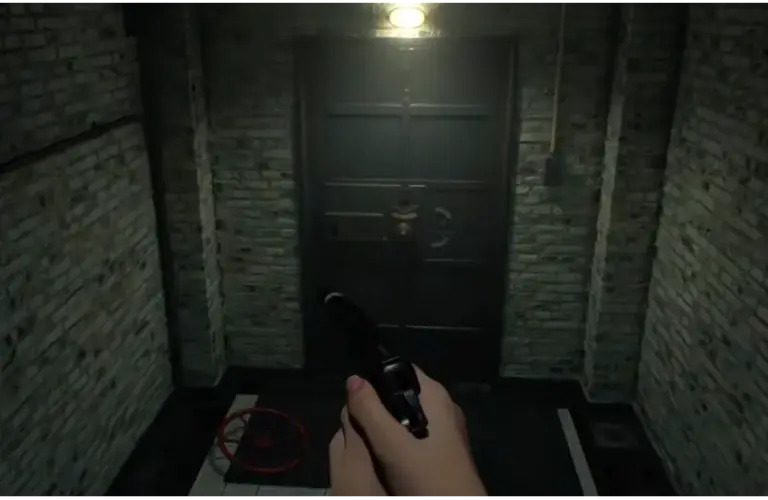 Resident Evil Requiem, Cold Storage ends up with a broken handle.