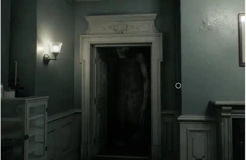 Resident Evil Requiem The Girl standing outside the Safe spot doorway