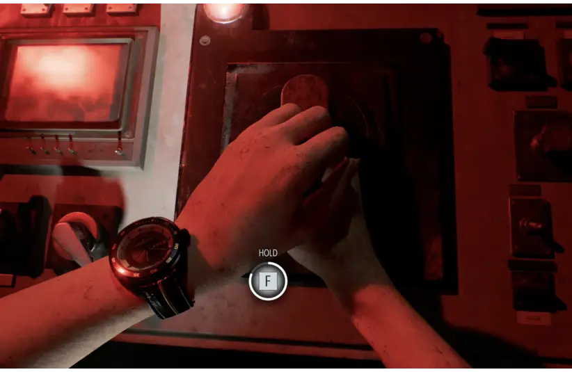 Resident Evil Requiem The Girl, Grace turning the final crank in the water treatment plant