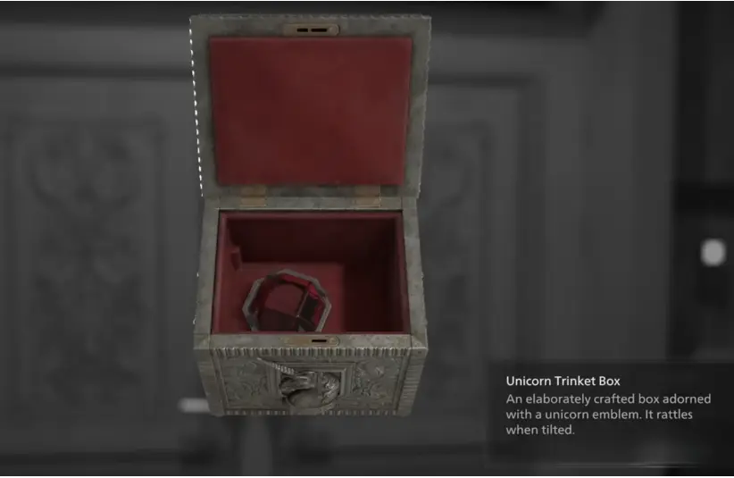 Resident Evil Requiem, Cold Storage needs you to get into the East Wing through the Parlor, but you need a red gem to unlock the door