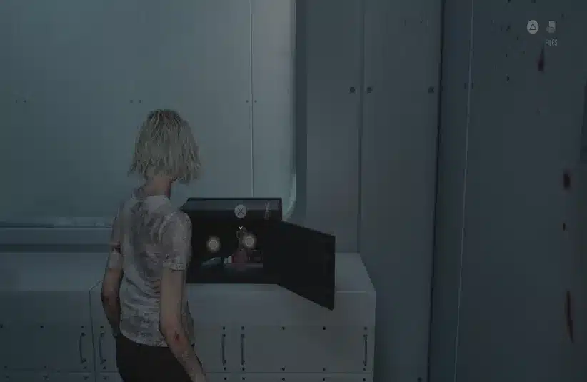 Grace opening the safe in the Sterilization Chamber in Resident Evil Requiem