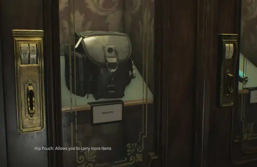 hip pouch found in Parlor in Resdient Evil Requiem