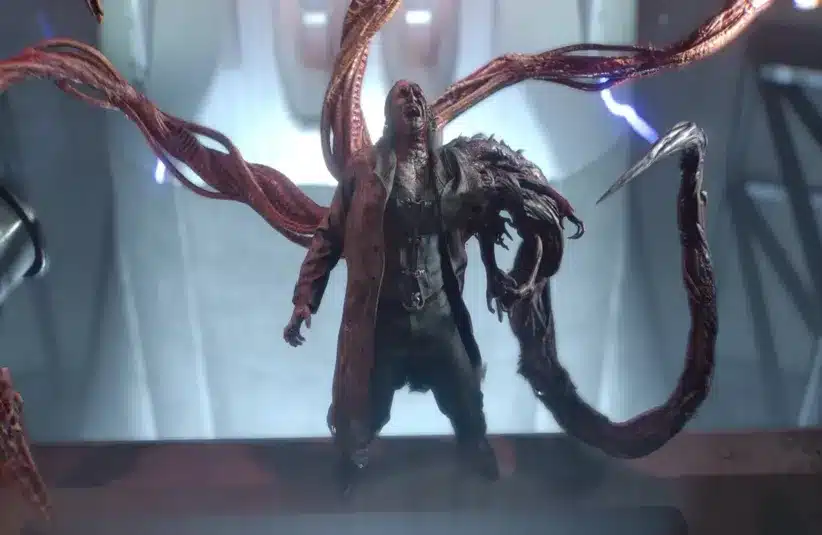 Victor Gideon Phase 1 mutated form in Resident Evil Requiem