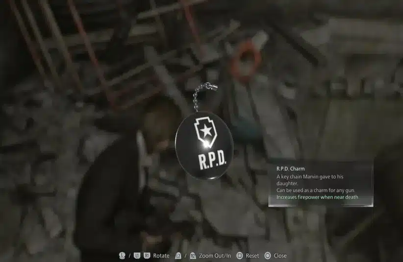 R.P.D. Charm from Resident Evil Requiem