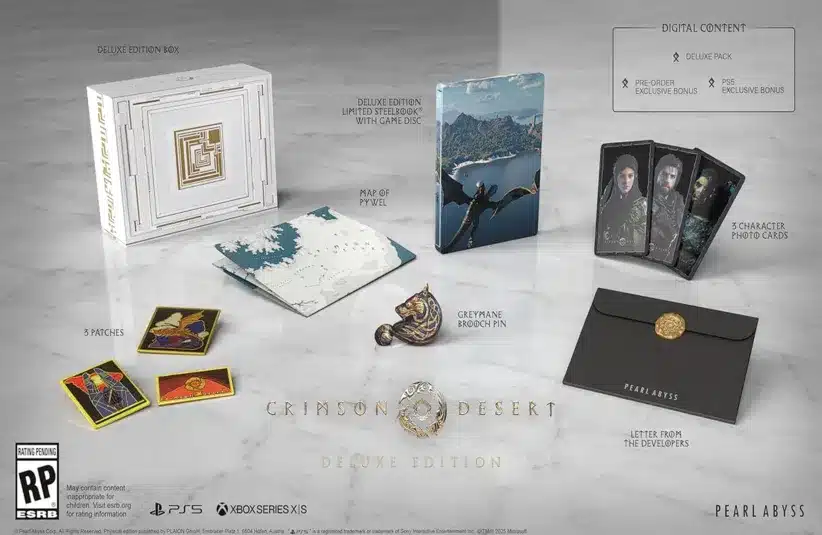 Physical Deluxe Edition rewards for Crimson Desert