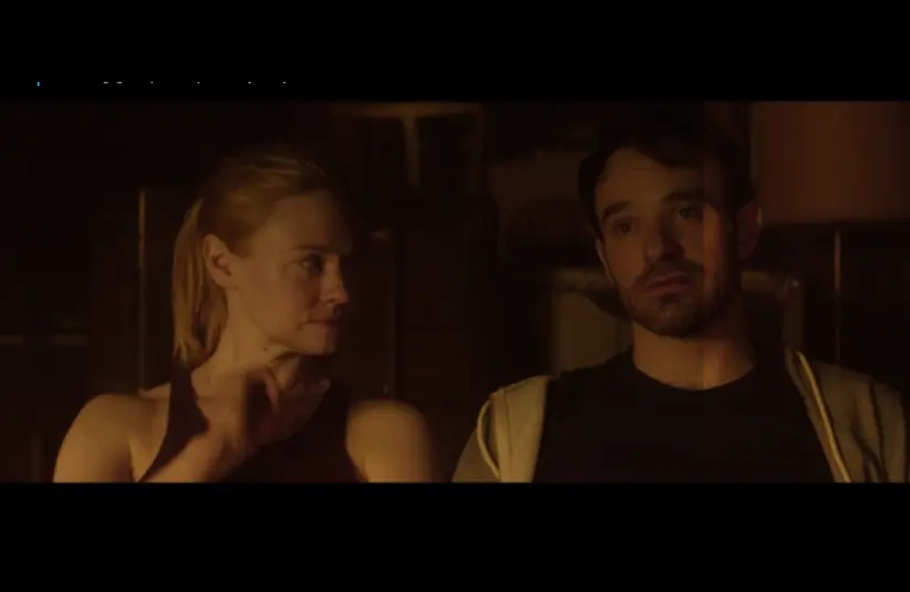 Screenshot from Daredevil: Born Again, Charlie Cox & Deborah Ann Woll