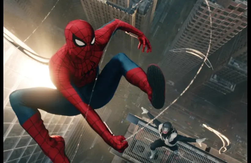 Spider-man in Spider-Man: Brand New Day which is featured at Sony Pictures Cinemacon 2026