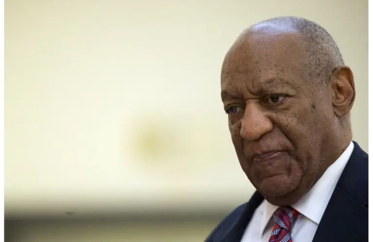June 7, 2017; Norristown, PA, USA; Bill Cosby walks through the Montgomery County Courthouse on the third day of the Bill Cosby sexual assault trial. Mandatory Credit: Mark Makela/Getty Images-Pool Photo via USA TODAY NETWORK