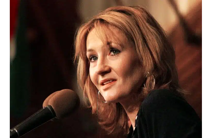 Oct 20, 1999; Washington, DC, USA; Author J.K. Rowling who writes the Harry Potter books appeared at the National Press Club where she did a reading and answered questions from young and old alike. Mandatory Credit: Tim Dillon-USA TODAY