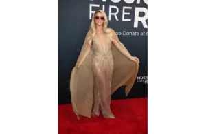 Feb 2, 2025; Los Angeles, CA, USA; Paris Hilton at the 67th Annual Grammy Awards at Crypto.com Arena in Los Angeles on Sunday, Feb. 2, 2025. Mandatory Credit: Dan MacMedan-USA TODAY